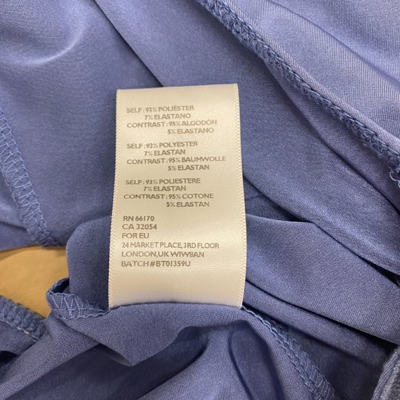 Out From Under.- Urban Outfitters- Cowl Neck Bodysuit - Blue/Indigo - Sz M - Picture 8 of 8